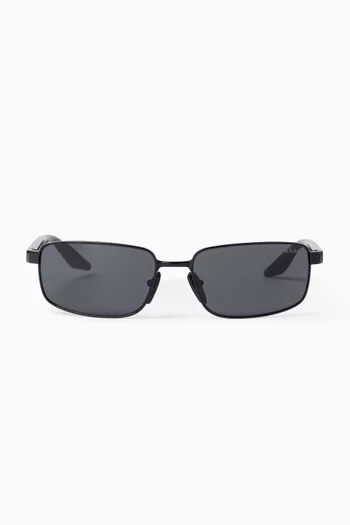 Rectangular Sunglasses in Metal