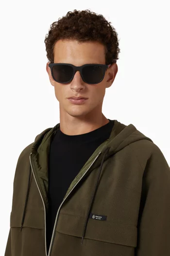 Rectangular Sunglasses in Acetate