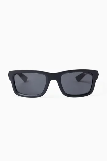 Irregular Sunglasses in Acetate