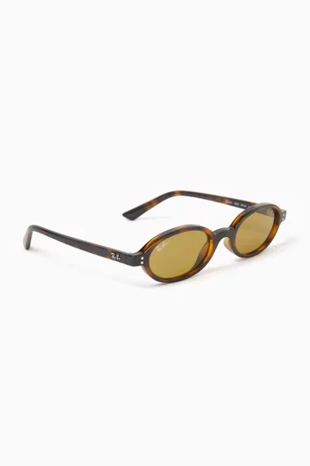 Khal Bio Based Oval Sunglasses in Acetate