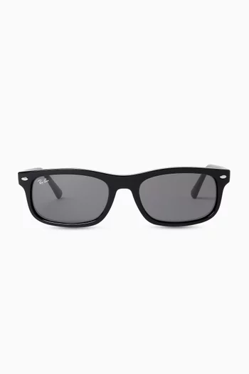 Rectangular Sunglasses in Acetate
