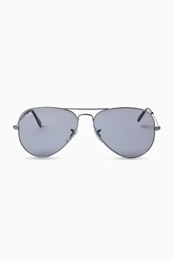 Classic Aviator Sunglasses in Metal