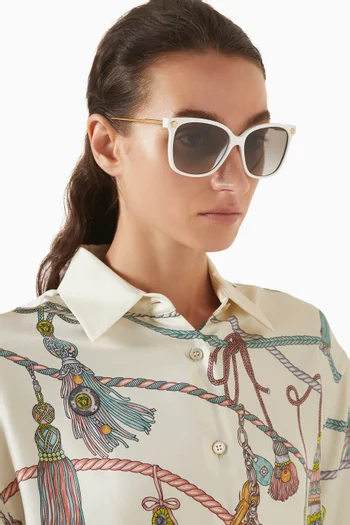 Square Sunglasses in Acetate