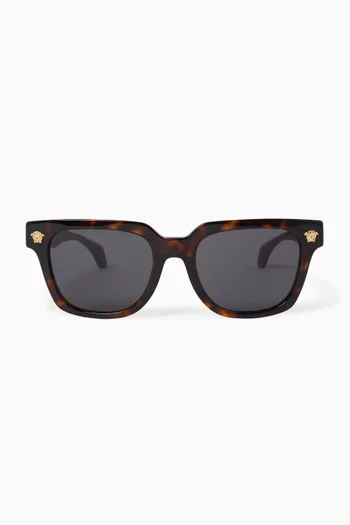 Medusa Square Sunglasses in Acetate
