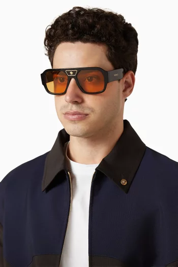 Medusa Square Sunglasses in Acetate