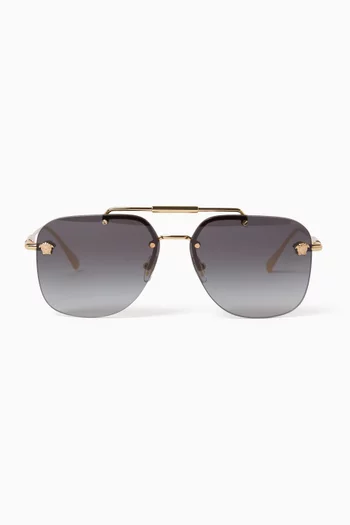 Square Sunglasses in Metal