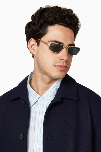 x A$AP Rocky Rectangular Sunglasses in Metal