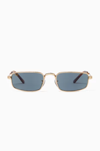 x A$AP Rocky Rectangular Sunglasses in Metal