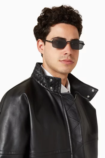 x A$AP Rocky Rectangular Sunglasses in Metal