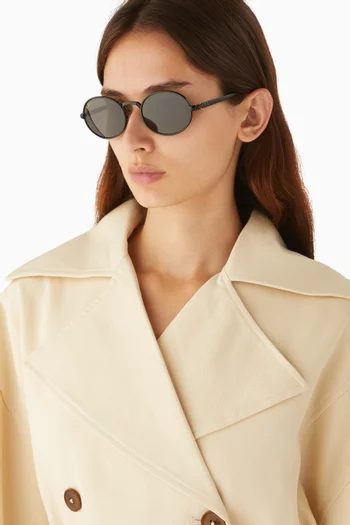 x A$AP Rocky Oval Sunglasses in Metal