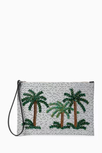 Oasis Embroidered Pouch