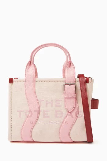 Small Wavy Canvas Tote Bag