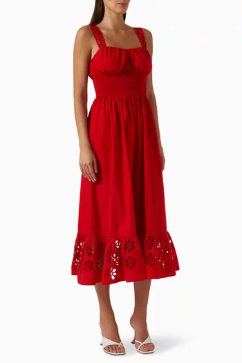 Moira Broderie Anglaise Dress in Cotton
