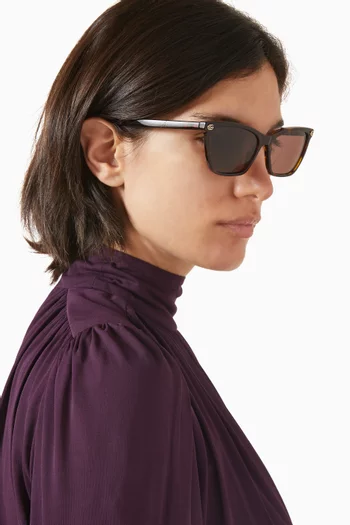Cat-eye Sunglasses in Recycled Acetate