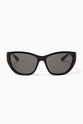 Cat-eye Embellished Sunglasses