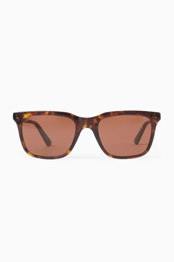 Square Frame Sunglasses in Recycled Acetate