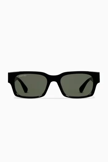 Square Frame Sunglasses in Recycled Acetate