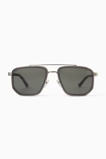 Aviator Sunglasses in Acetate & Metal