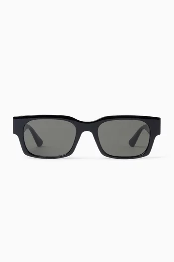 Square Frame Sunglasses in Recycled Acetate