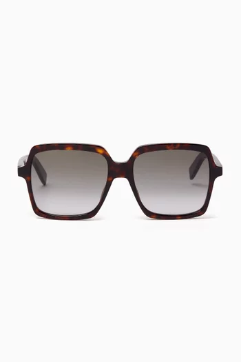 SL 174 Oversized Square Sunglasses in Acetate