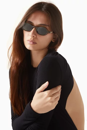 SL M161 Oval Sunglasses in Recycled Acetate