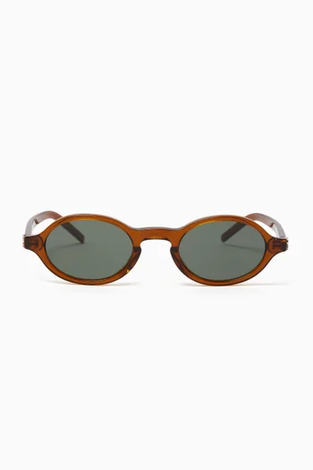 SL M161 Oval Sunglasses in Recycled Acetate