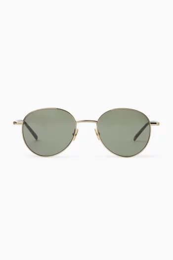 SL 865 Round Sunglasses in Metal