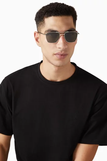SL 866 Square Sunglasses in Metal