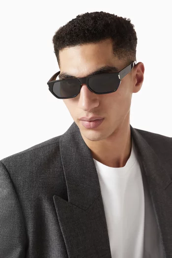 SL 898 Rectangular Sunglasses in Acetate