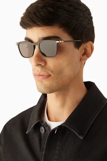 Rectangular Sunglasses in Acetate