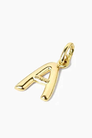 Galactic Letter 'A' Diamond Charm in 18kt Gold