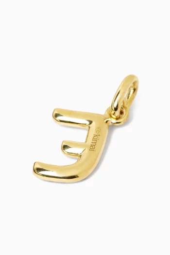 Galactic Letter 'E' Diamond Charm in 18kt Gold