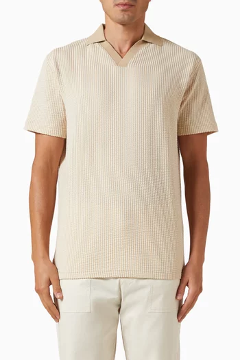 Textured Polo T-shirt