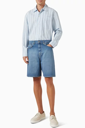 Alex Loose Shorts in Denim