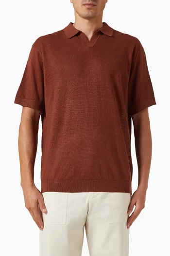Jerry Polo T-shirt in Linen