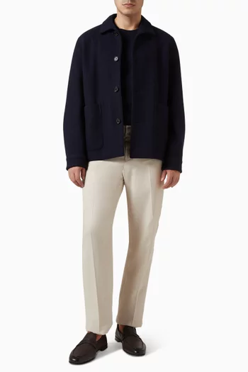 Alpe Chore Jacket in Jerseywear Wool & Cashmere