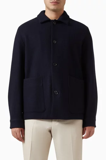 Alpe Chore Jacket in Jerseywear Wool & Cashmere