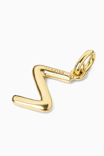 Galactic Letter 'Z' Diamond Charm in 18kt Gold