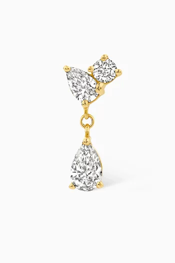 Gala Diamond Single Earring in 14kt Gold
