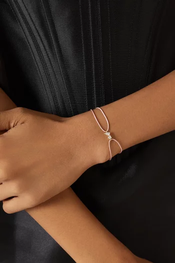 Duo Rainbow Diamond Bracelet in 14kt Gold
