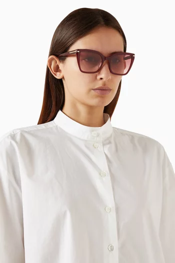 Cat-eye Sunglasses in Acetate