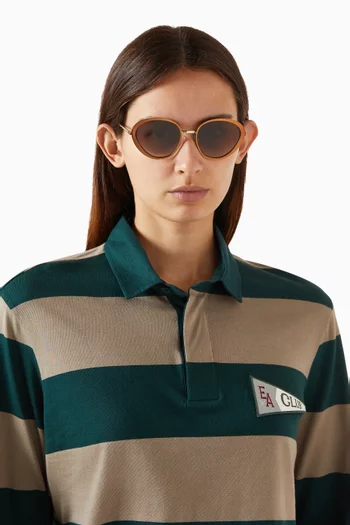 Round Sunglasses in Acetate