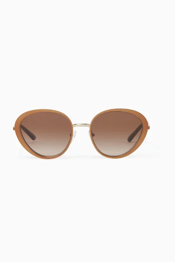 Round Sunglasses in Acetate