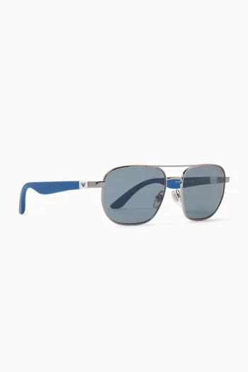 Aviator Sunglasses in Metal