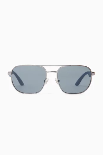 Aviator Sunglasses in Metal