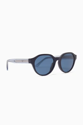 Round Sunglasses in Acetate