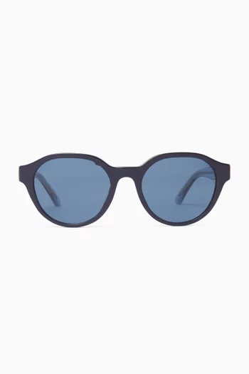 Round Sunglasses in Acetate