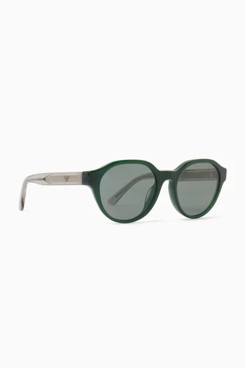 Round Sunglasses in Acetate