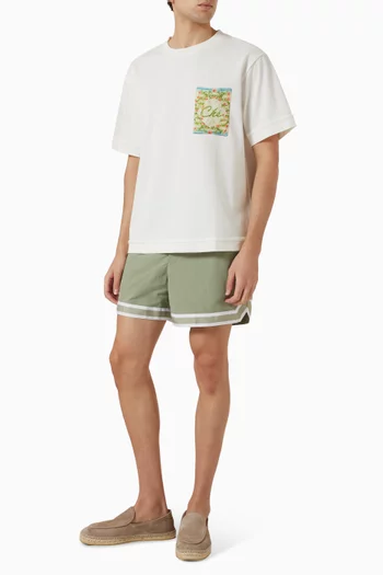 Bloom Embroidered T-shirt in Cotton