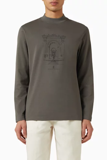 Interlock T-shirt in Cotton